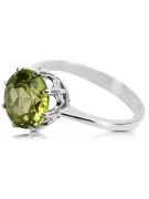 Artesanía vintage Anillo Peridoto amarillo Plata de ley 925 vrc157s